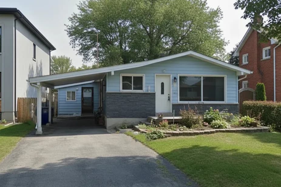 Well-kept Iowa ranch house of the kind that fails to sell on the MLS and is then sold for cash.