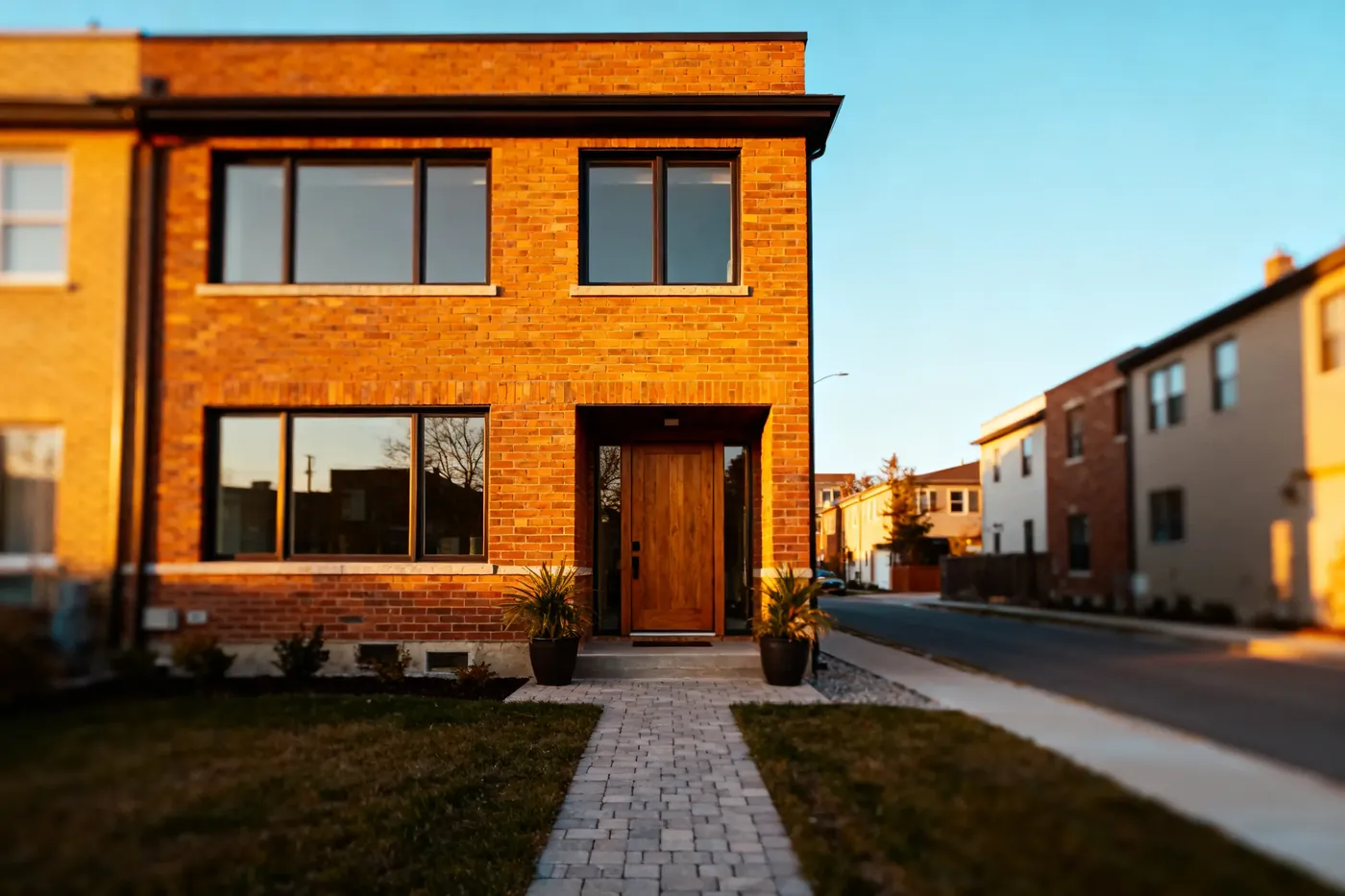 Brick multi-unit rental building in Iowa, bought for cash with tenants still in place.